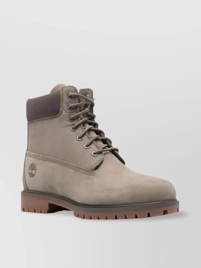 Timberland 6 Inch Lace Up Waterproof Boot In Neutral