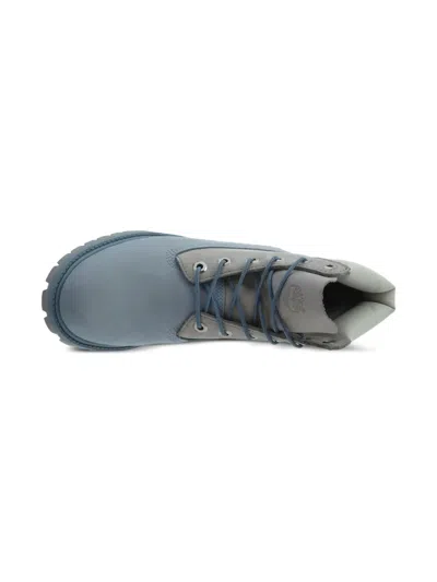 Timberland Kids' 6 Inch Premium "blue/grey" Boots In Gray