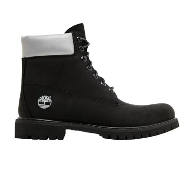 Pre-owned Timberland 6 Inch Premium Boot 'black Silver'