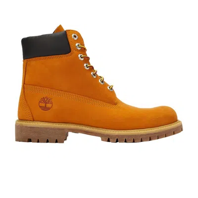 Pre-owned Timberland 6 Inch Premium Boot 'cheddar' In Orange