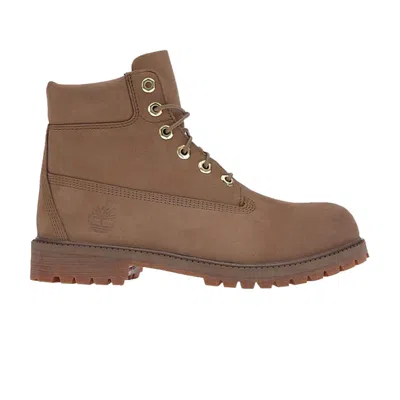 Pre-owned Timberland 6 Inch Premium Boot Junior 'dark Beige' | Brown | Kid's Size 5.5