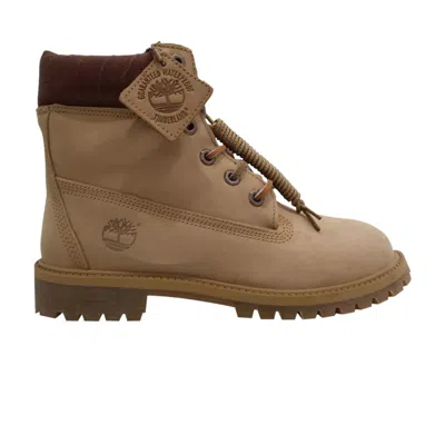 Pre-owned Timberland 6 Inch Premium Boot Junior 'khaki' | Cream | Kid's Size 5.5