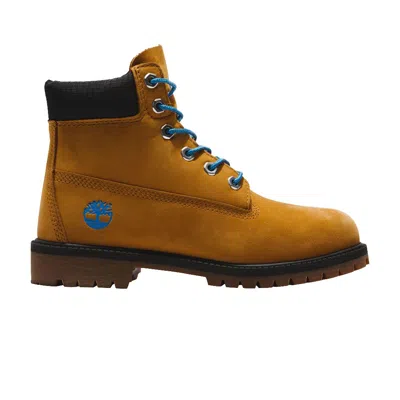 Pre-owned Timberland 6 Inch Premium Boot Junior 'wheat Blue' | Tan | Kid's Size 7