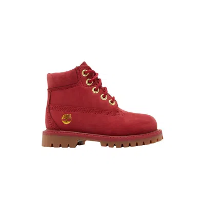 Pre-owned Timberland 6 Inch Premium Boot Toddler 'dark Red' | Infant Size 4