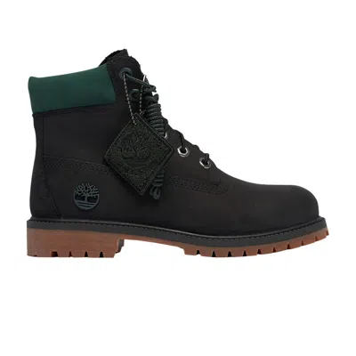Pre-owned Timberland 6 Inch Premium Boot 'varsity Chenille - Black'