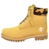 Timberland 6 Inch Premium Boot 'wheat Nubuck With Camouflage Collar' In Yellow