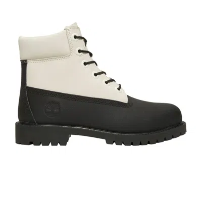 Pre-owned Timberland 6 Inch Premium Boot 'white Black'