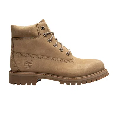 Pre-owned Timberland 6 Inch Premium Boot Youth 'beige' | Tan | Kid's Size 12.5