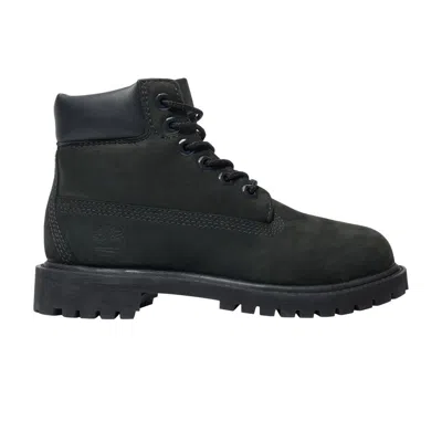 Pre-owned Timberland 6 Inch Premium Boot Youth 'triple Black' | Kid's Size 1.5