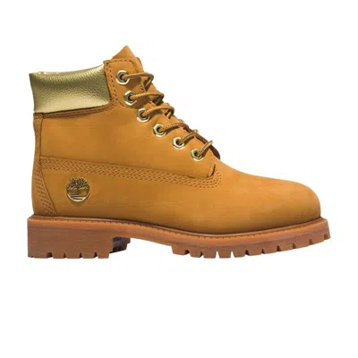 Pre-owned Timberland 6 Inch Premium Boot Youth 'wheat Gold' | Tan | Kid's Size 13.5