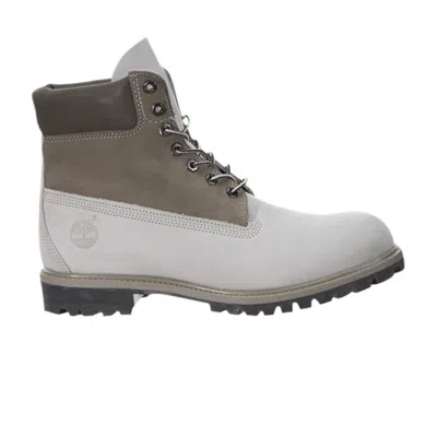 Pre-owned Timberland 6 Inch Premium Boots 'light Grey Green'