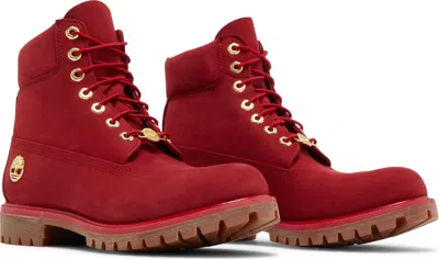 Pre-owned Timberland 6 Inch Premium 'burgundy Red' Waterproof Boots Tb0a5u3k [all Sizes]