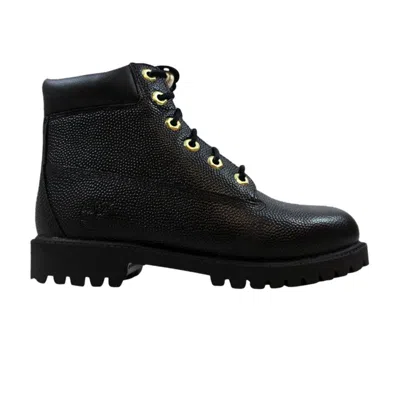 Pre-owned Timberland 6 Inch Premium Football Leather Boot Youth 'black' | Kid's Size 4.5