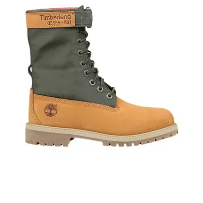 Pre-owned Timberland 6 Inch Premium Gaiter Boot Junior 'wheat Green' | Kid's Size 4.5
