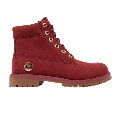 Pre-owned Timberland 6 Inch Premium Junior 'burgundy' | Red | Kid's Size 6