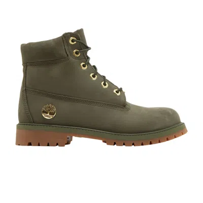 Pre-owned Timberland 6 Inch Premium Junior 'dark Green' | Kid's Size 4