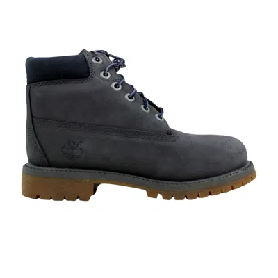 Pre-owned Timberland 6 Inch Premium Junior 'dark Grey' | Kid's Size 2 In Gray