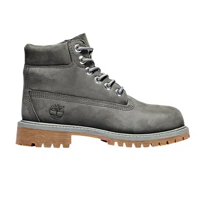 Pre-owned Timberland 6 Inch Premium Junior 'dark Grey' | Kid's Size 5 In Gray
