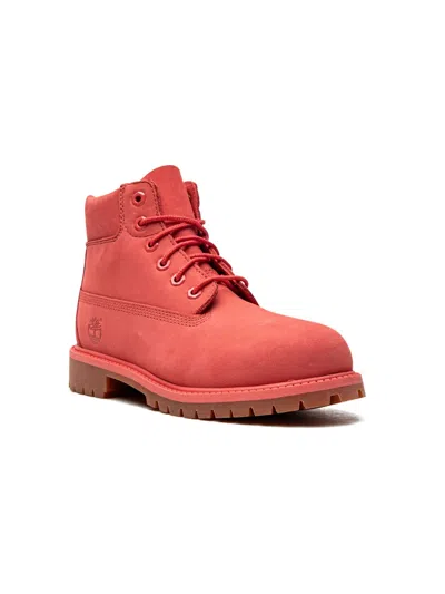 Timberland Kids' 6 Inch Premium "pink Nubuck" Boots
