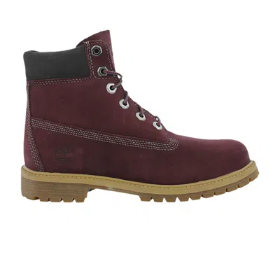 Pre-owned Timberland 6 Inch Premium Relief Junior 'bordeaux' | Red | Kid's Size 6.5