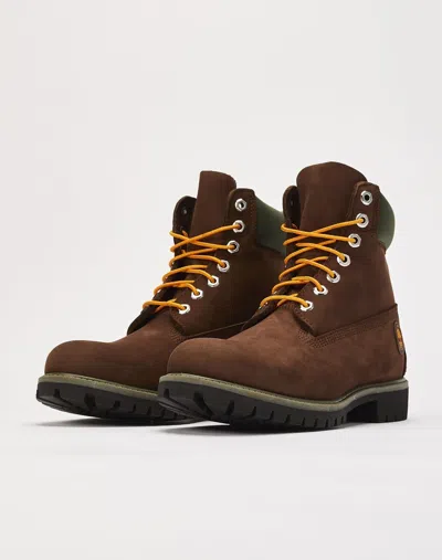 Pre-owned Timberland 6-inch Premium Tb0a2cx8931 Combat Boots Men's Brown Waterproof Ankle
