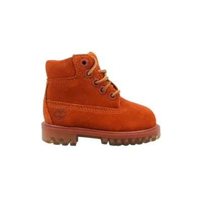 Pre-owned Timberland 6 Inch Premium Toddler 'orange Rust' | Infant Size 4