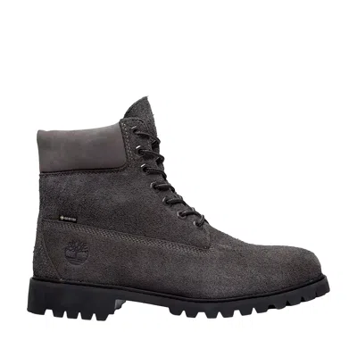 Timberland 6 Inch Premium Vibram Gtx Lace Boot Dark Grey Suede Tb0a6f8feep Men's In Gray