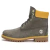 Timberland 6 Inch Premium Waterproof Boot 'dark Green Nubuck' In Gray