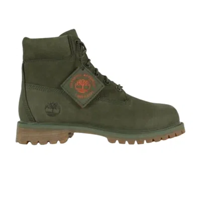 Pre-owned Timberland 6 Inch Premium Waterproof Boot Junior 'dark Green' | Kid's Size 4