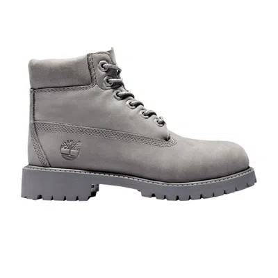 Pre-owned Timberland 6 Inch Premium Waterproof Boot Junior 'grey' | Kid's Size 6