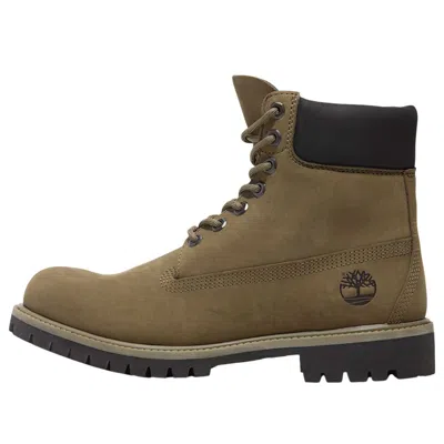 Timberland 6 Inch Premium Waterproof Boot 'olive' In Black