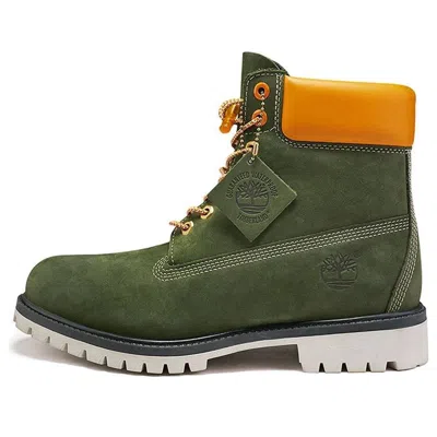 Timberland 6 Inch Premium Waterproof Boot 'olive Green Orange'