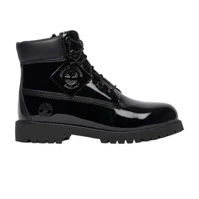 Pre-owned Timberland 6 Inch Premium Waterproof Boot Youth 'black Patent Leather' | Kid's Size 7