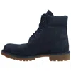 Timberland 6 Inch Premium Waterproof Boots 'navy Nubuck' In Blue