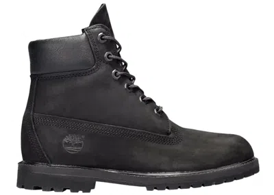 Pre-owned Timberland 6 Inch Premium Waterproof Boots Nubuck (women's) Sneakers In Black Nubuck