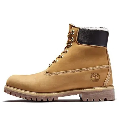 TIMBERLAND TIMBERLAND 6 INCH PREMIUM WATERPROOF WARM LINED BOOT 'WHEAT NUBUCK'