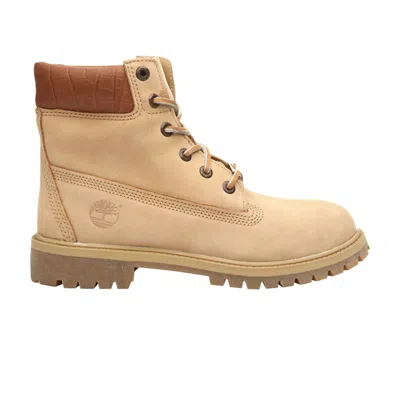 Pre-owned Timberland 6 Inch Premium Youth 'coffee Waterbuck' | Brown | Kid's Size 3