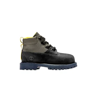 Pre-owned Timberland 6 Inch Treadlight Waterproof Rebotl Toddler 'black Grey' | Infant Size 10