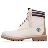 Timberland 6 Inch Waterproof Boot 'white Orange' In Multi