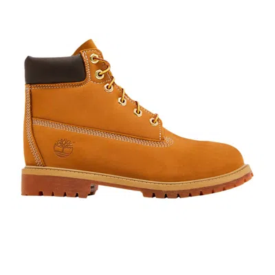 Pre-owned Timberland 6 Inch Waterproof Premium Boot Junior 'wheat' | Brown | Kid's Size 3.5