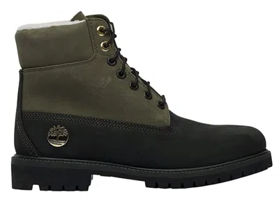 Pre-owned Timberland 6" Premium Boot Shearling Sneakers In Black/grapeleaf