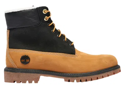 Pre-owned Timberland 6" Premium Boot Shearling Sneakers In Wheat/black