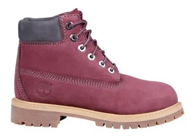 Pre-owned Timberland 6" Premium Boot Sneakers In Bordeaux/dark Red