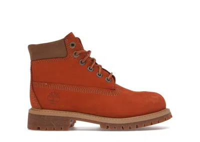 Pre-owned Timberland 6" Premium Boot Sneakers In Burnt Orange/tan