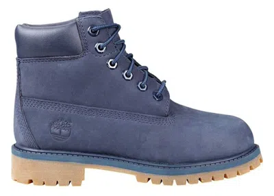 Pre-owned Timberland 6" Premium Boot Sneakers In Navy Blue