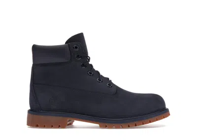Pre-owned Timberland 6" Premium Boot Sneakers In Navy Blue