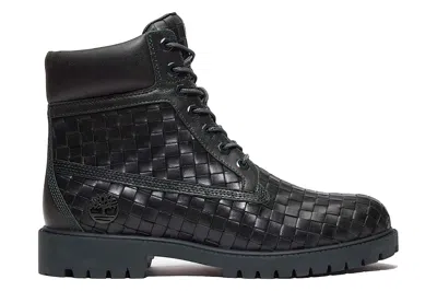 Pre-owned Timberland 6" Premium Boot Woven Dark Green