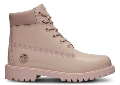 Pre-owned Timberland 6" Premium Waterproof Patent Boots Sneakers In Pink