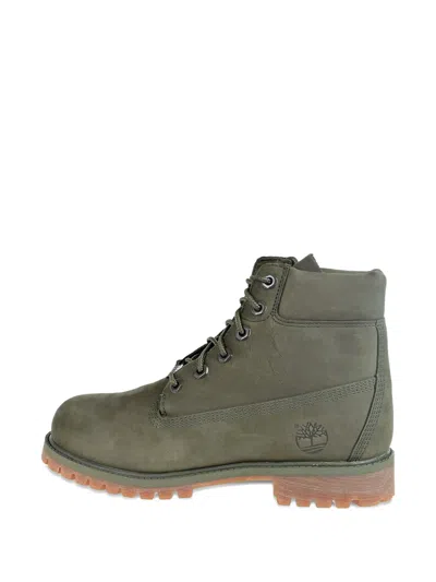 Timberland Kids' 6-inch Premium Lace-up Waterproof Boots In Green