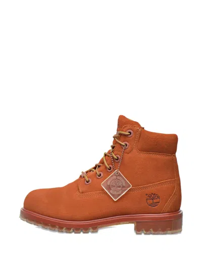 Timberland Kids' 6-inch Premium Suede Boots In Orange